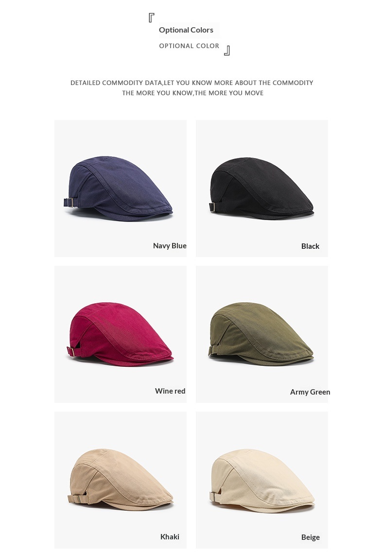 Tor Zur Wildnis New Four Seasons Forward European And American Style Retro Unisex Casual Fashion British Beret Sunshade Cross-Border Hat_voghion.com
