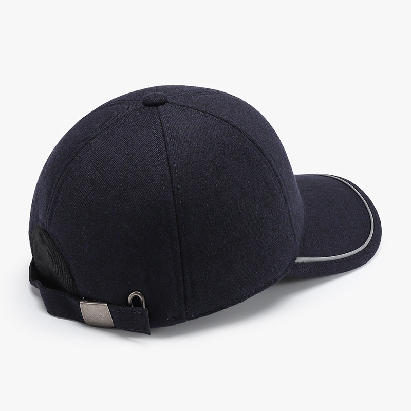 Tor Zur Wildnis Autumn Winter Middle-aged And Elderly Men's Baseball Korean Version Warm Fleece Cotton Hat Sunshade Sunscreen Simple_voghion.com