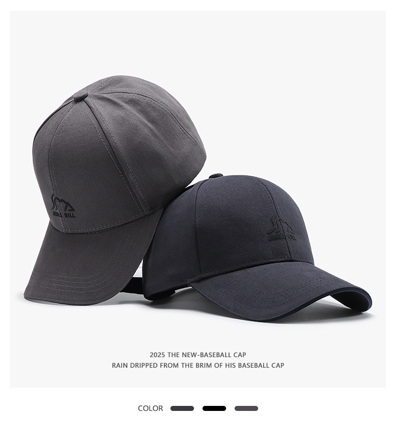 Tor Zur Wildnis Spring New Hard Top Large Head Circumference Baseball Embroidered Sun Protection Enlarged And Deepened Live Streaming_voghion.com