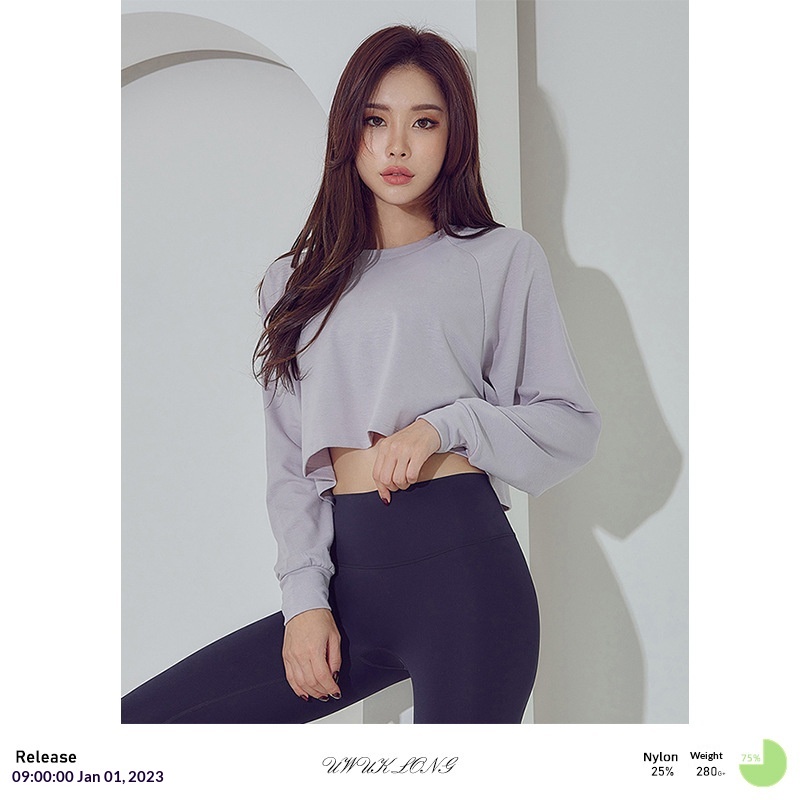 Neues Sport-Outdoor-Langarmshirt für Damen im koreanischen Stil – Frühlings-Fitness- und Yogabekleidung für Internet-Prominente (2022) – Großhandel_voghion.com