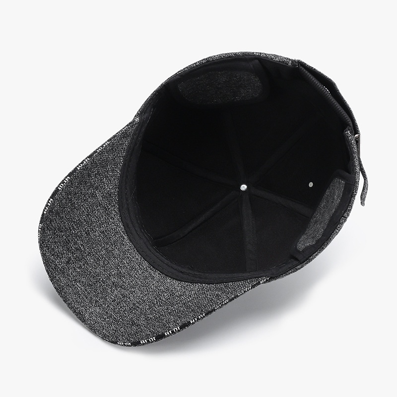 Tor Zur Wildnis Autumn Winter New Men's Ear Protection Cotton Hat Fleece-Lined Warm Baseball Middle-Aged And Elderly Outdoor Windproof_voghion.com