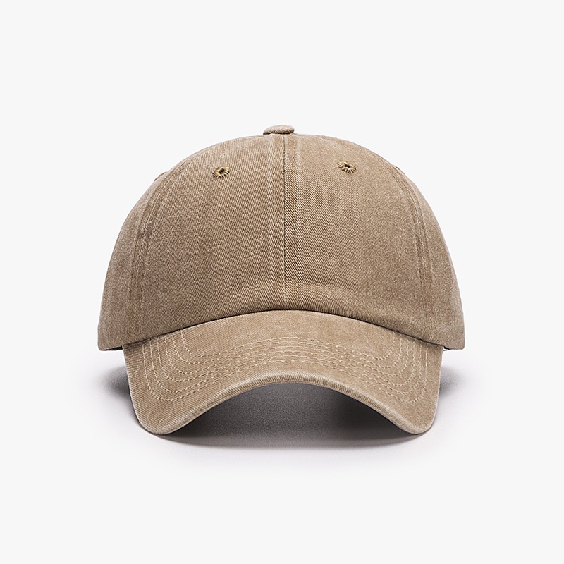 Tor Zur Wildnis Washed Coated Plain Brim Embroidery Sunshade Cap Custom Versatile Simple Retro Unisex Baseball Hat_voghion.com