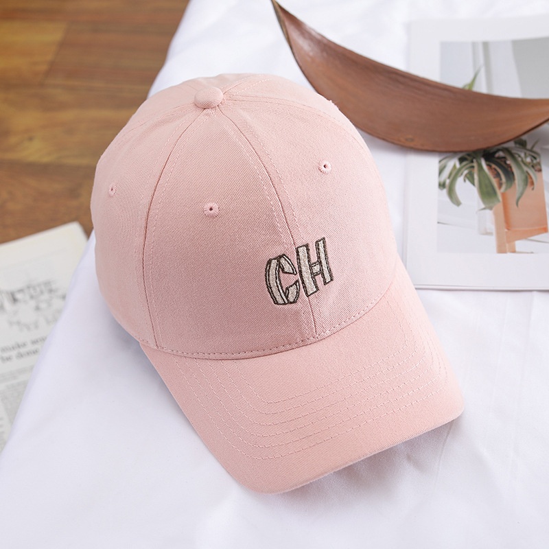 Embroidered Letter Baseball Cap Versatile Duckbill Sun Hat_voghion.com