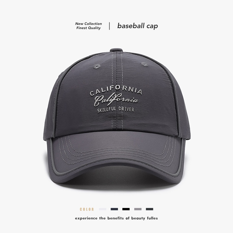 Tor Zur Wildnis Summer Letter Unisex Quick-Dry Baseball Thin Fashion Cross-Border Outdoor Sunshade Duckbill Cap_voghion.com