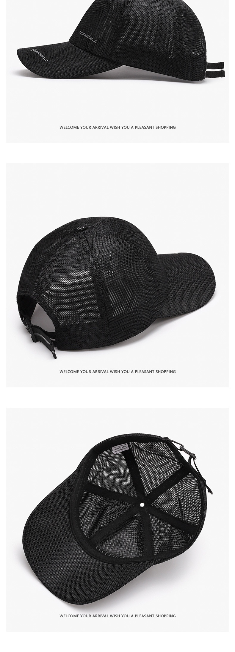 Gorra de béisbol transpirable para hombre protección solar_voghion.com
