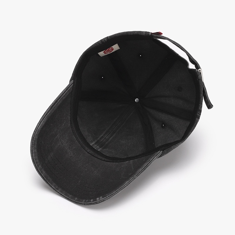 Tor Zur Wildnis Spring Summer Outdoor Soft Top Retro Unisex Letter Embroidery Duckbill Large Head Circumference Deepened Baseball Cap_voghion.com