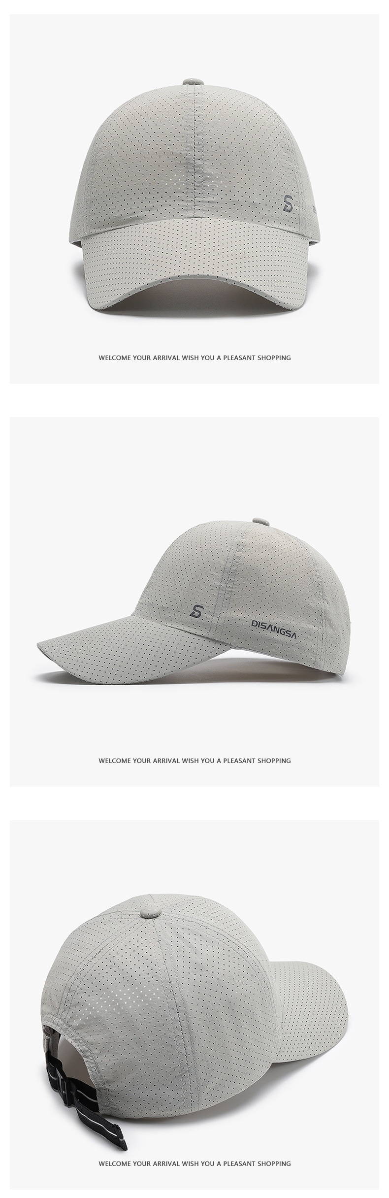 Quick Dry Baseball Cap Sun Protection Visor Hat Breathable Unisex_voghion.com