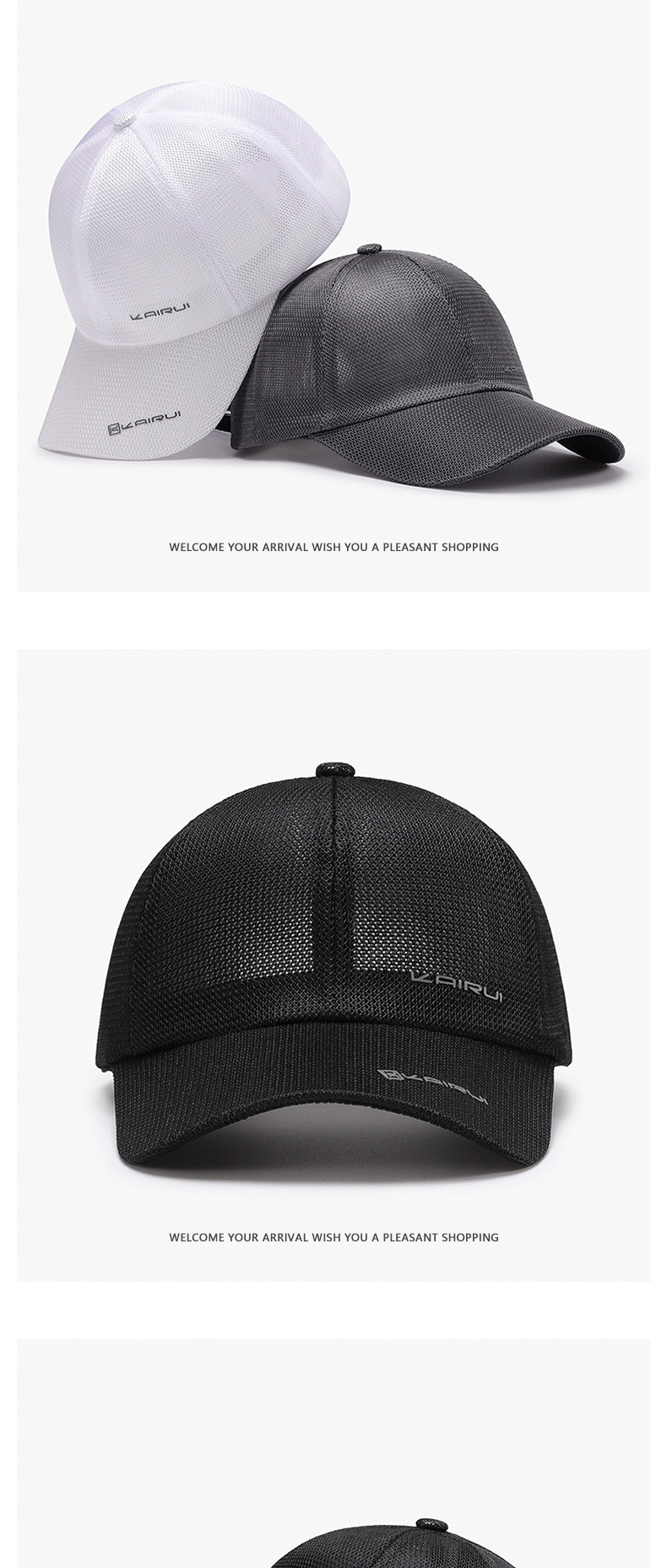 Gorra de béisbol transpirable para hombre protección solar_voghion.com