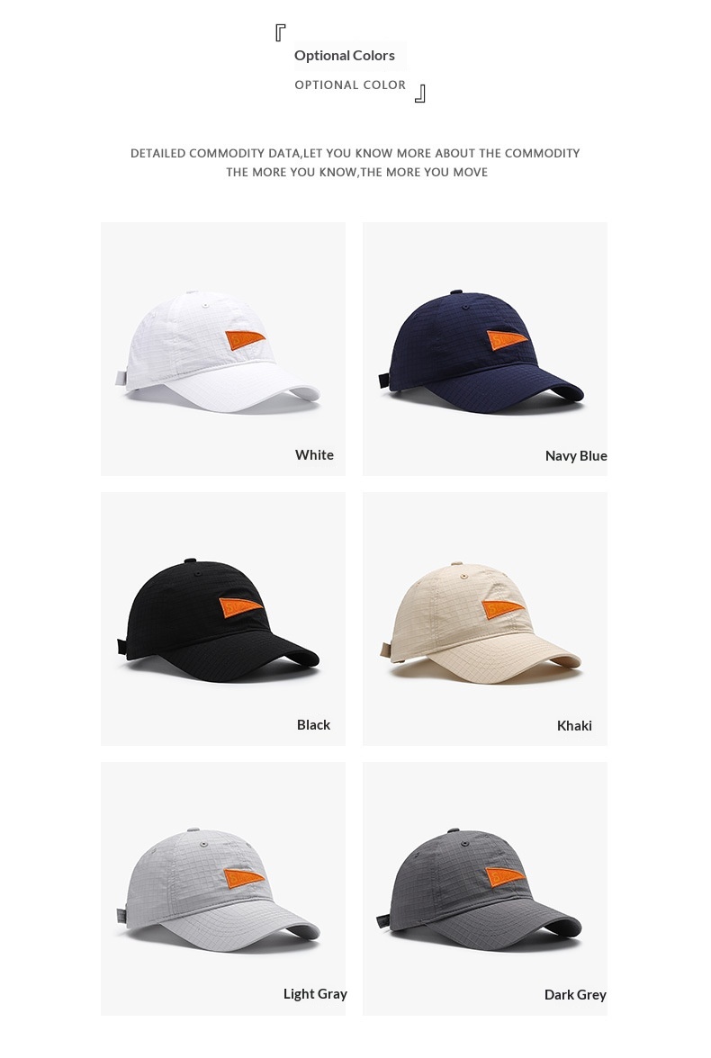 Quick Dry Baseball Cap Unisex Lightweight Breathable Sports Hat_voghion.com