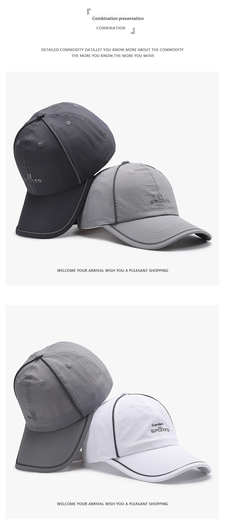 Tor Zur Wildnis Summer Thin Quick-Dry Breathable Men's Large Head Circumference Baseball Casual Perforated Cross-Border Outdoor Sunshade_voghion.com