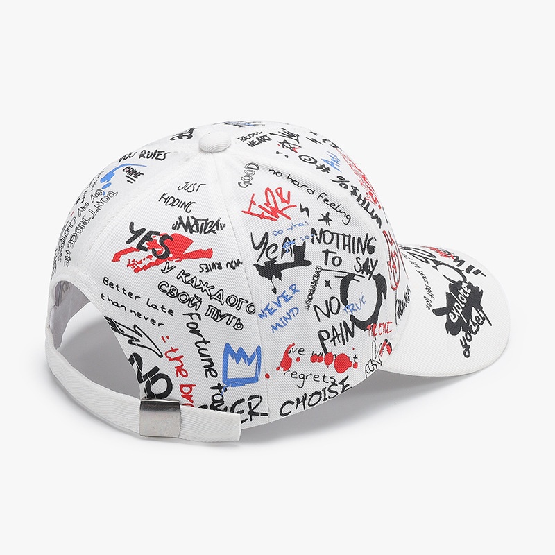 Tor Zur Wildnis INS Sunshade Sun Protection Casual Trendy Women Cartoon Graffiti Print Cap Student Baseball Hat Spring Summer New_voghion.com