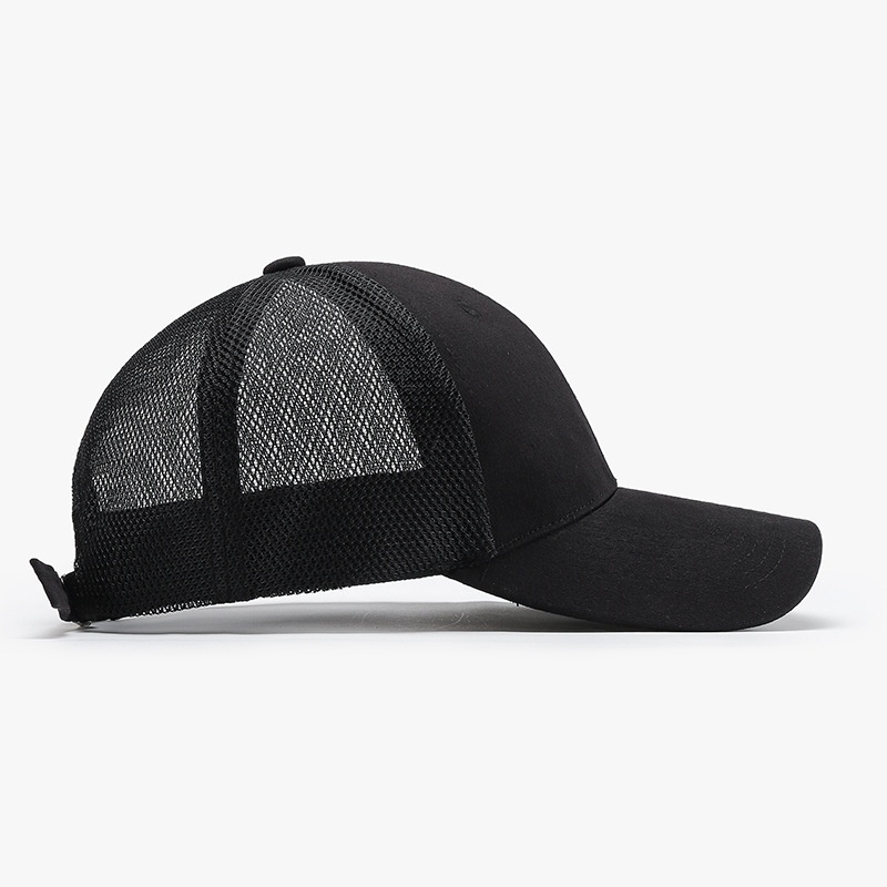 Tor Zur Wildnis Spring And Summer Hard Top Mesh Letter Unisex Black Baseball Cross-Border Outdoor Sun Protection Duckbill Cap_voghion.com