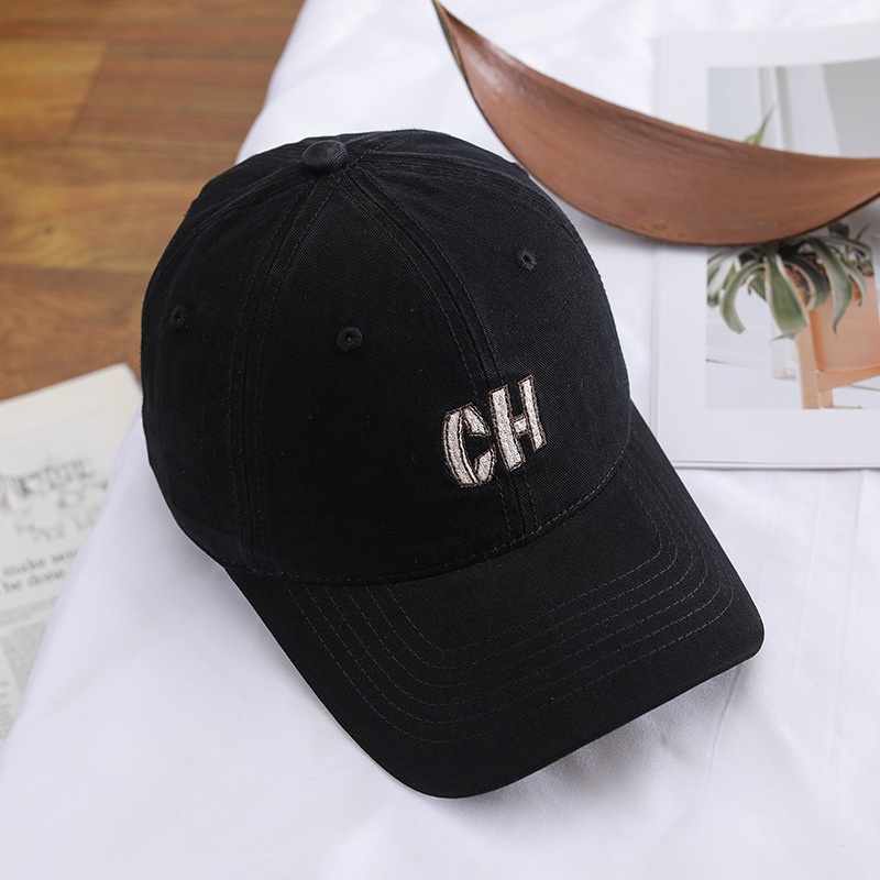 Embroidered Letter Baseball Cap Versatile Duckbill Sun Hat_voghion.com