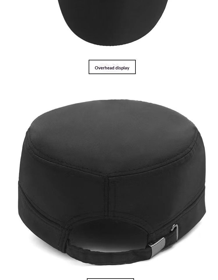 Cappello da baseball da uomo, casual, con parasole, a asciugatura rapida, con parte superiore piatta, per esterni, per mezza età, primavera ed estate_voghion.com