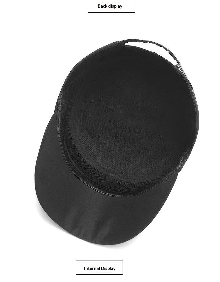 Cappello da baseball da uomo, casual, con parasole, a asciugatura rapida, con parte superiore piatta, per esterni, per mezza età, primavera ed estate_voghion.com
