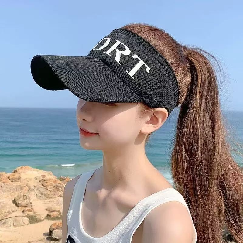 Gorra de béisbol con visera para mujer, estilo coreano, versátil y moderna, con protección solar, informal, para verano y otoño_voghion.com