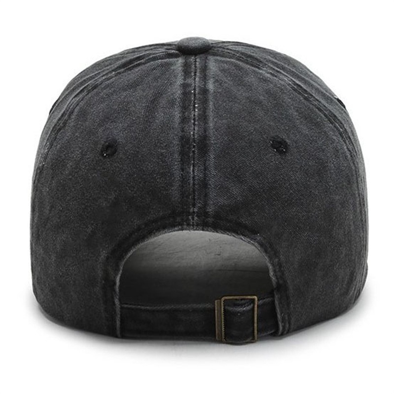 Washed Cotton Solid Color Plain Baseball Cap For Women And Men, Casual Duckbill Cap, Korean Style Vintage Adjustable Hat_voghion.com