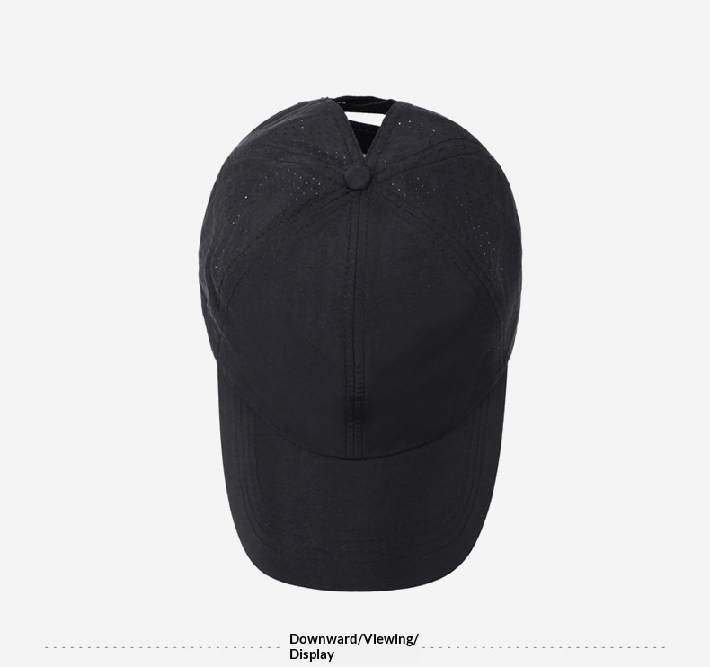 Dam baseballkeps med hästsvansöppning ventilerande mesh sommar_voghion.com