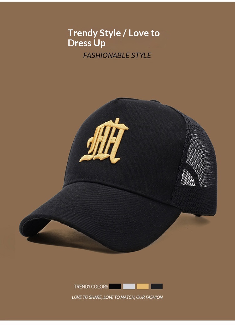 Breathable Mesh Baseball Cap Sun Protection Unisex Adjustable_voghion.com