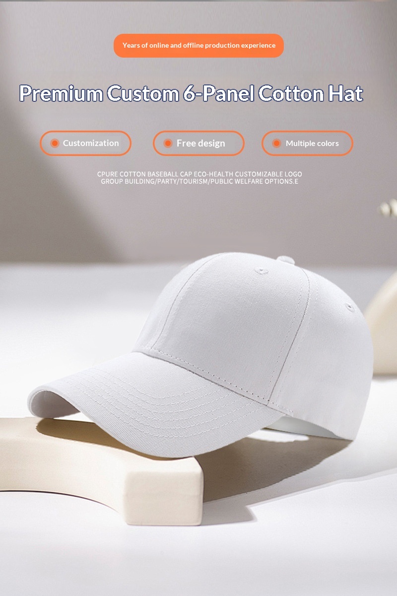 Baseball Cap Personalised With Embroidery Or Print Pure Cotton_voghion.com