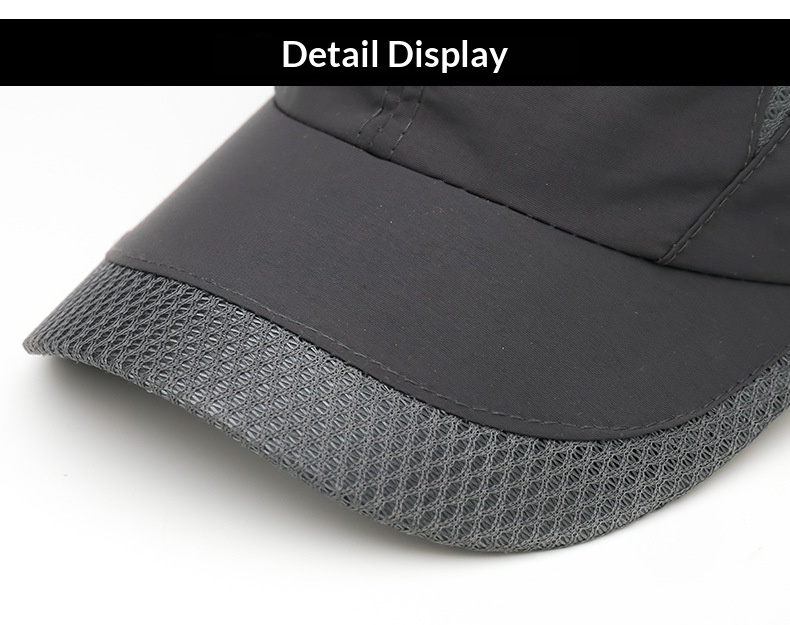 Gorra de béisbol para hombre transpirable ligera para pesca_voghion.com