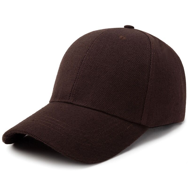Boné de beisebol liso com alça ajustável para cabeças grandes, proteção solar, formato que afina o rosto, fecho de pressão._voghion.com