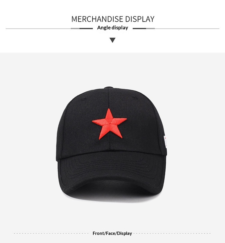 Baseball Cap With Five-pointed Star Embroidery For Men And Women_voghion.com