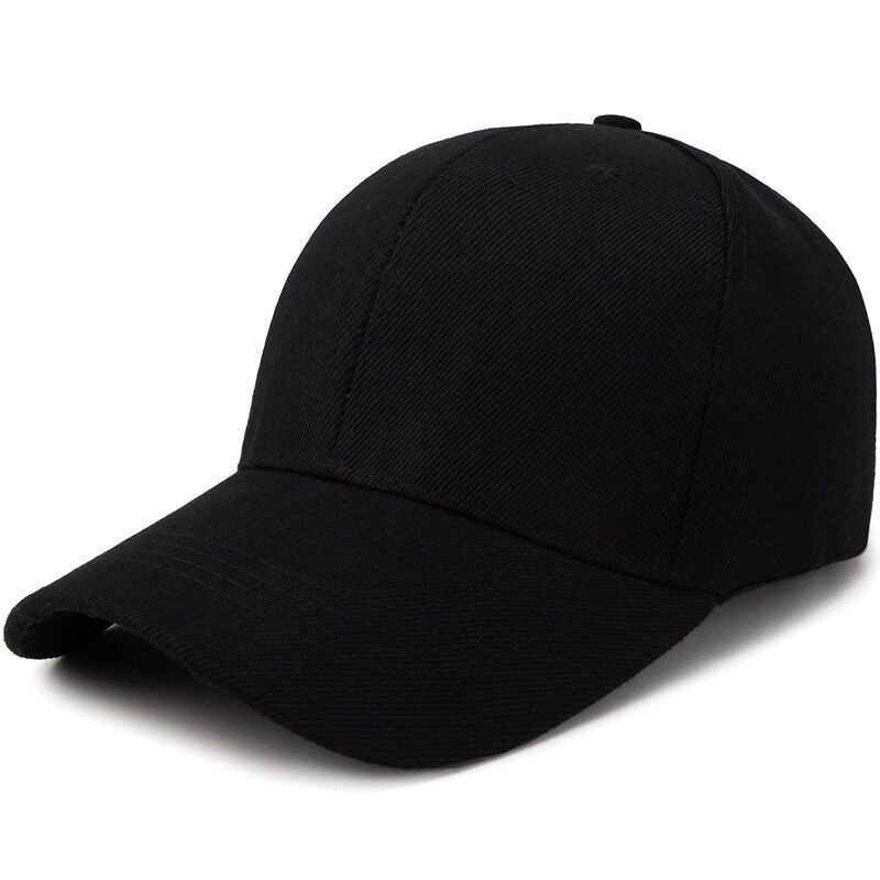 Boné de beisebol liso com alça ajustável para cabeças grandes, proteção solar, formato que afina o rosto, fecho de pressão._voghion.com