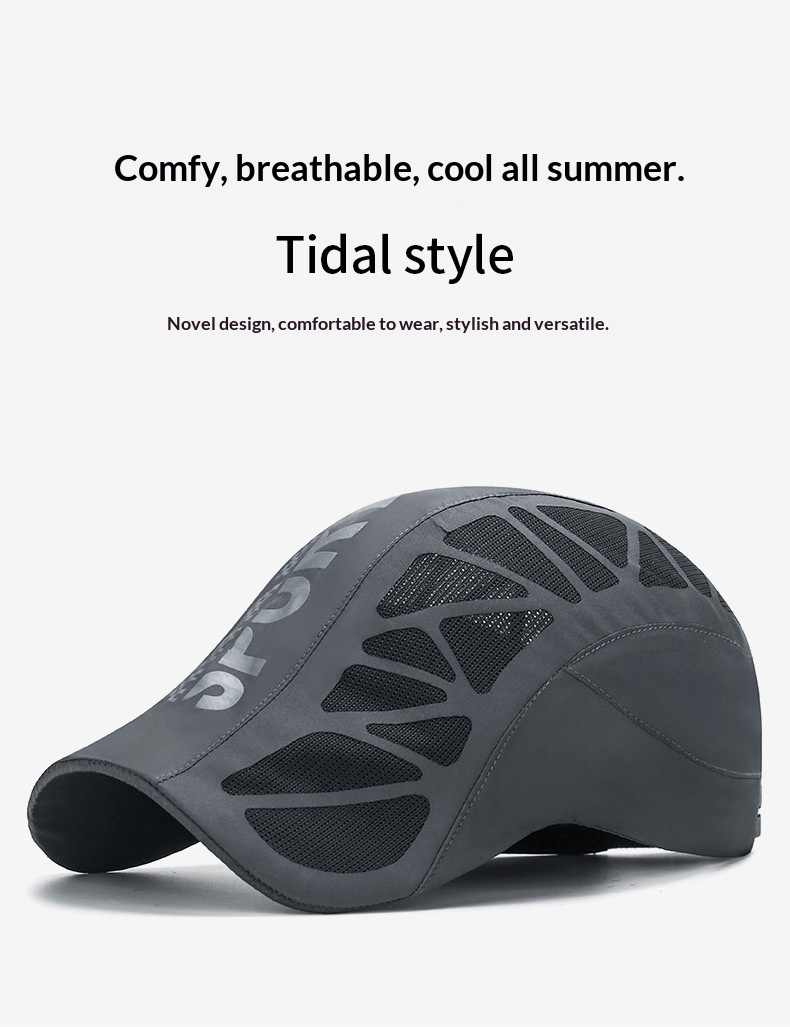 Summer New SPORT Letter Forward Men Breathable Mesh Sunshade Quick-Dry Hat Outdoor Sun Protection Baseball Cap_voghion.com