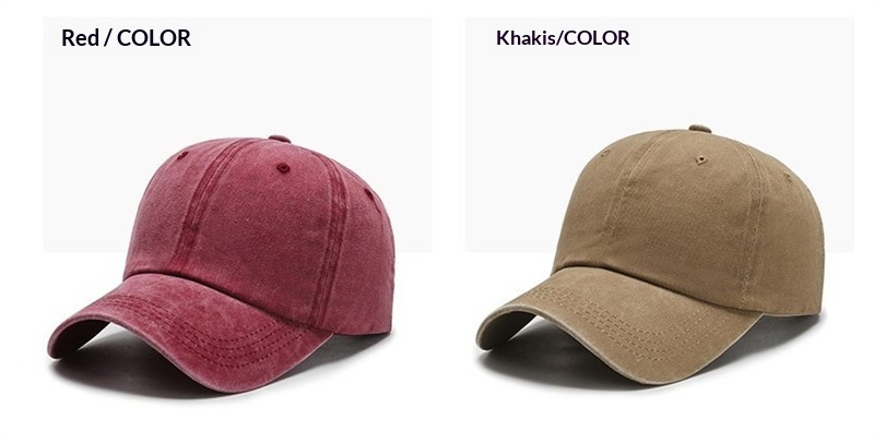 Washed Cotton Solid Color Plain Baseball Cap For Women And Men, Casual Duckbill Cap, Korean Style Vintage Adjustable Hat_voghion.com