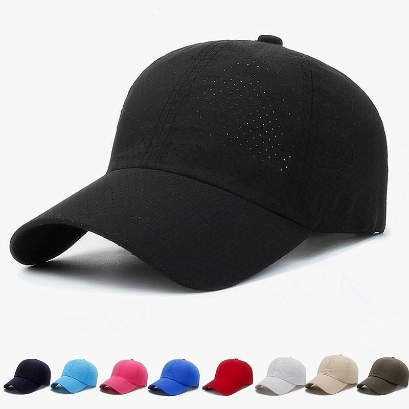 Casquette de baseball d'été à séchage rapide, grande circonférence de la tête, protection solaire, pour femmes, simple, polyvalente, pour hommes, sports d'extérieur, unie_voghion.com