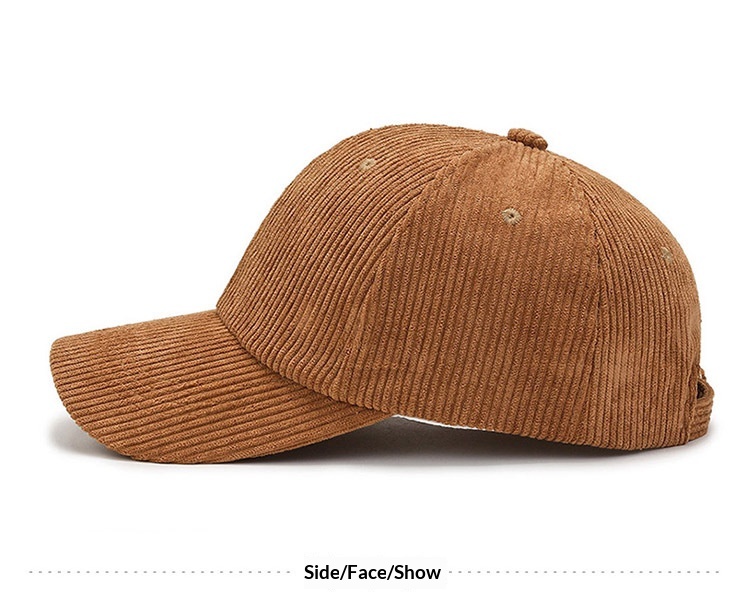 New Spring Autumn Version Baseball Cap Versatile Striped Corduroy Japanese And Korean Casual Internet Celebrity Sun Hat_voghion.com
