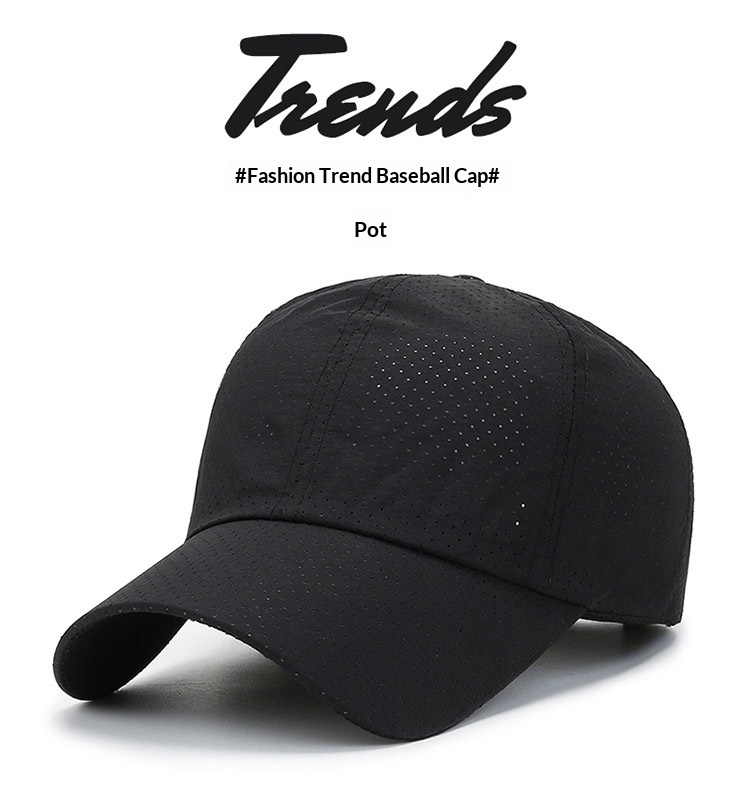 Unisex Baseball Cap Breathable Mesh Sun Protection Duckbill Hat_voghion.com