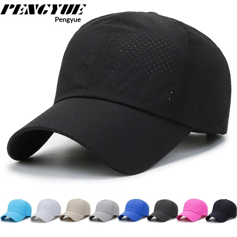 Cross-Border Men's Plain Baseball Women's Korean Version Sun Protection Sunshade Hat Mesh Breathable Duckbill Cap_voghion.com