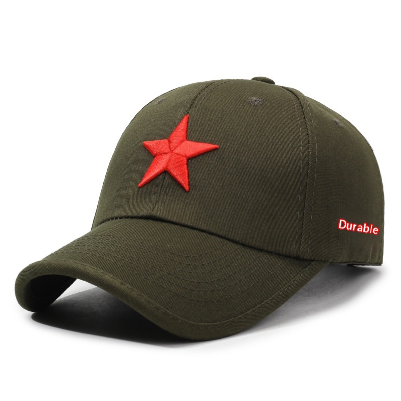 Baseball Cap With Five-pointed Star Embroidery For Men And Women_voghion.com