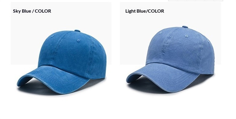 Washed Cotton Solid Color Plain Baseball Cap For Women And Men, Casual Duckbill Cap, Korean Style Vintage Adjustable Hat_voghion.com