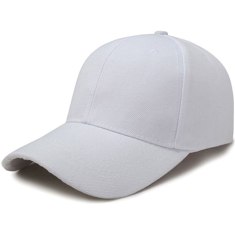 Boné de beisebol liso com alça ajustável para cabeças grandes, proteção solar, formato que afina o rosto, fecho de pressão._voghion.com