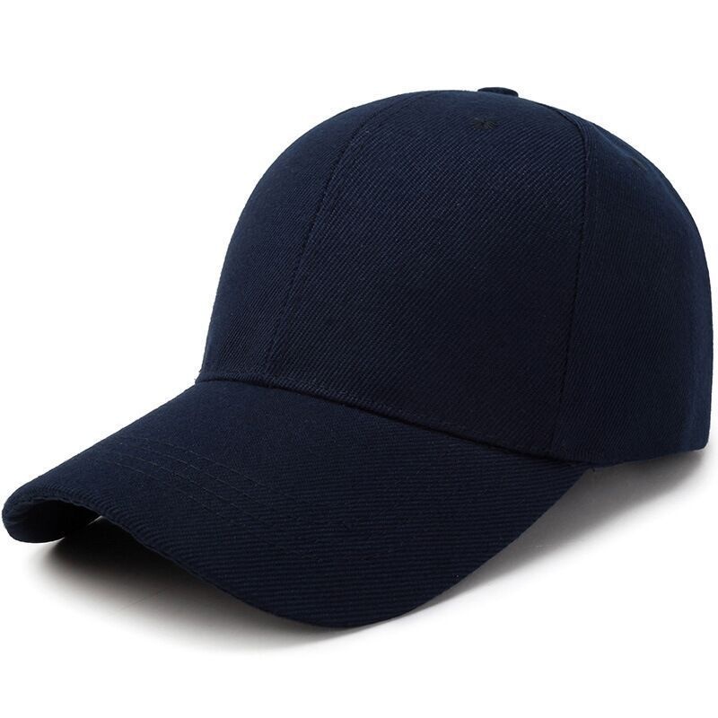 Boné de beisebol liso com alça ajustável para cabeças grandes, proteção solar, formato que afina o rosto, fecho de pressão._voghion.com