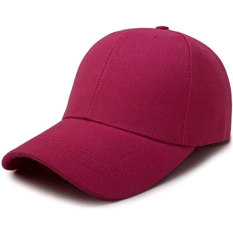 Boné de beisebol liso com alça ajustável para cabeças grandes, proteção solar, formato que afina o rosto, fecho de pressão._voghion.com