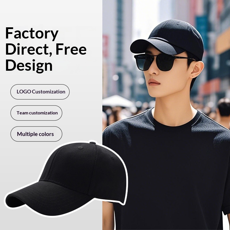Baseball Cap Can Be Customized With Printed Or Embroidered , Made Of Pure Cotton, Provides Sun Protection Shade,_voghion.com