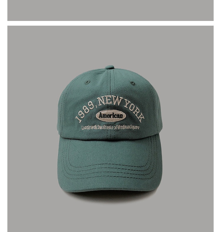 Koreansk retro baseballkeps för dam med broderi_voghion.com