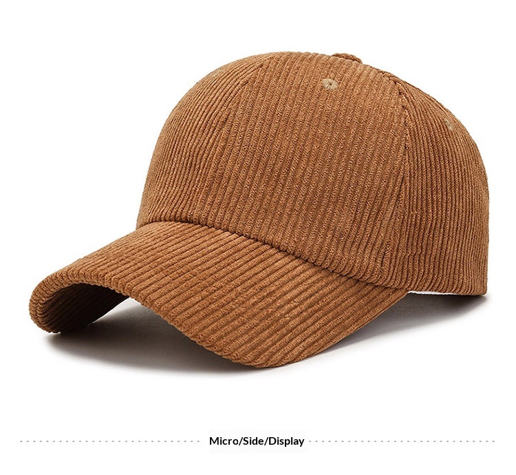 New Spring Autumn Version Baseball Cap Versatile Striped Corduroy Japanese And Korean Casual Internet Celebrity Sun Hat_voghion.com