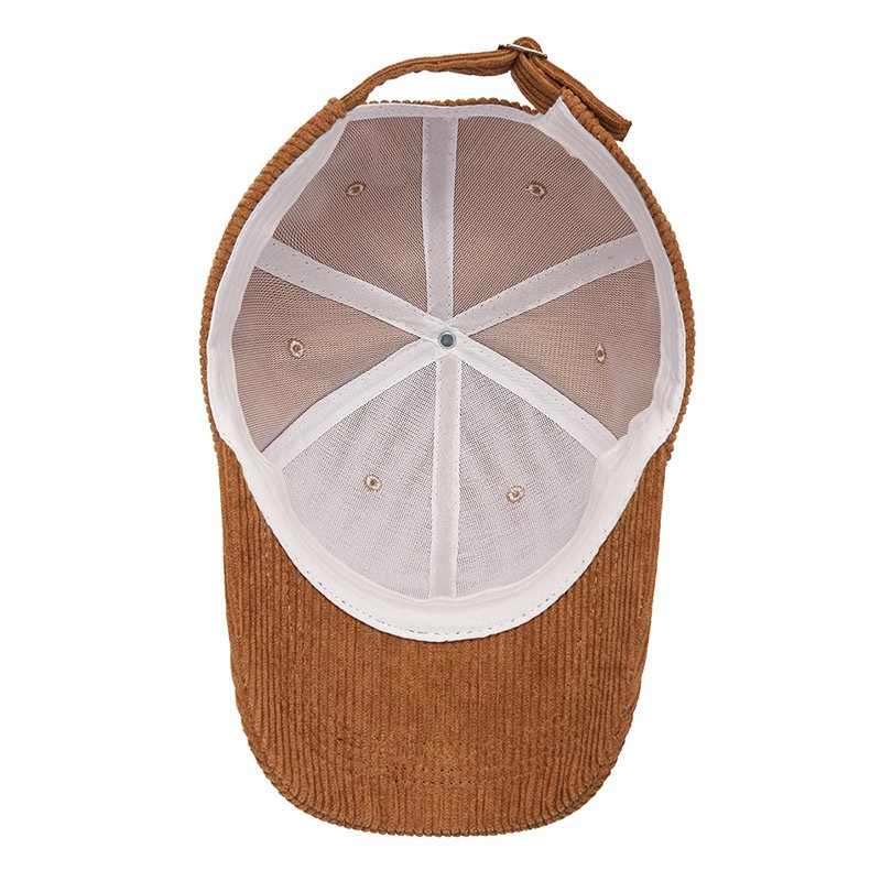 New Spring Autumn Version Baseball Cap Versatile Striped Corduroy Japanese And Korean Casual Internet Celebrity Sun Hat_voghion.com