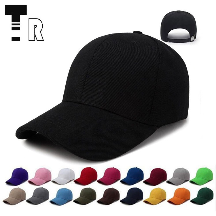 Casquette de baseball unie avec sangle ajustable pour grandes têtes, protection solaire, affine le visage, fermeture snapback_voghion.com