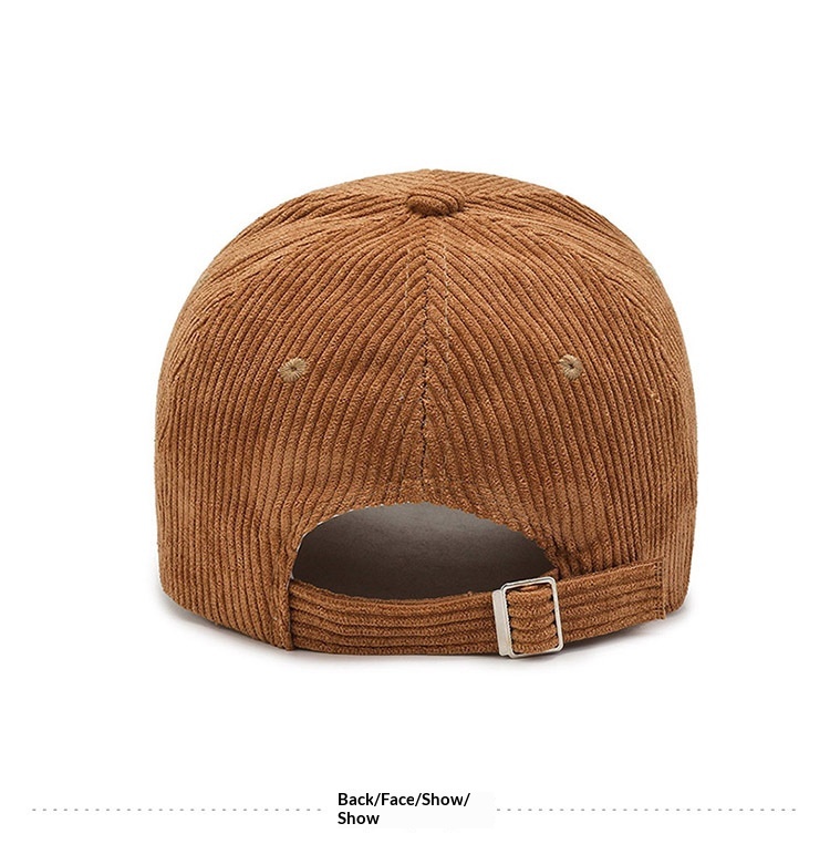 New Spring Autumn Version Baseball Cap Versatile Striped Corduroy Japanese And Korean Casual Internet Celebrity Sun Hat_voghion.com