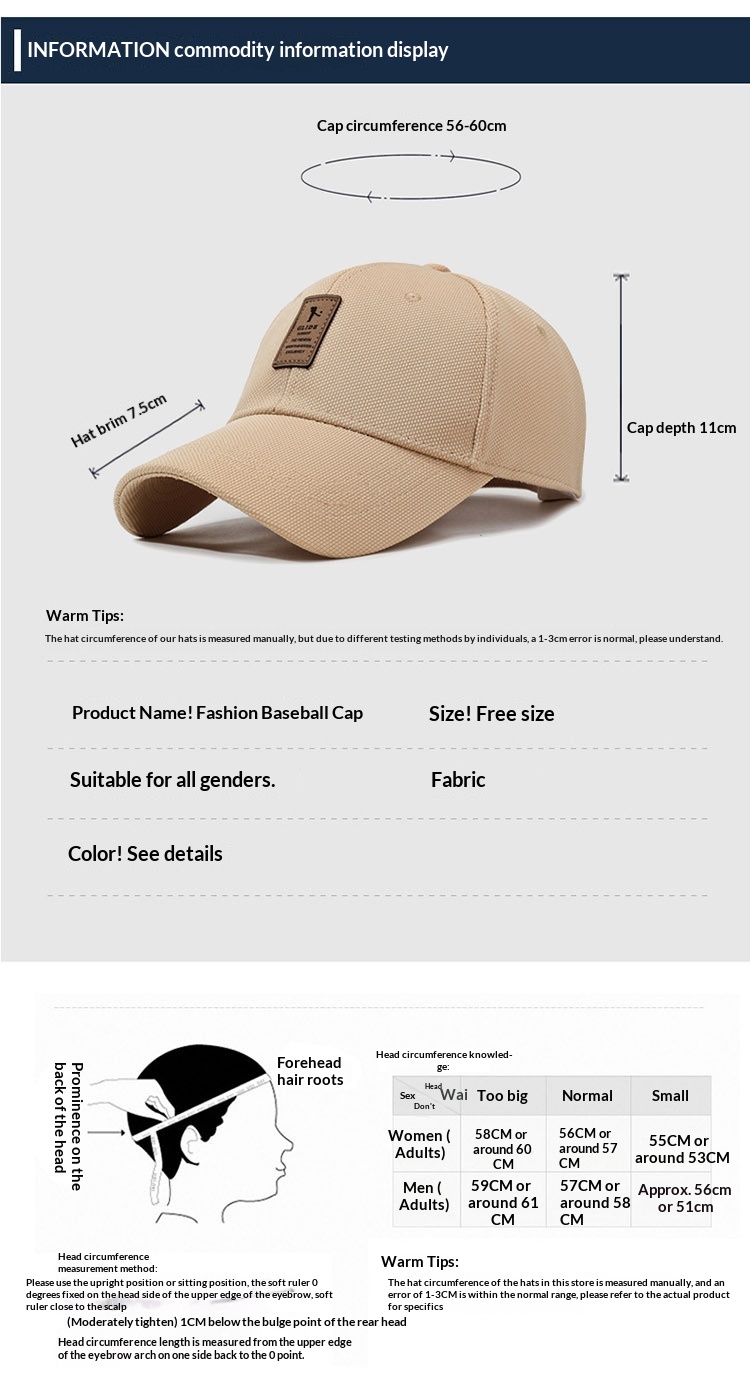 Cappellino da baseball alla moda uomo donna stile coreano_voghion.com