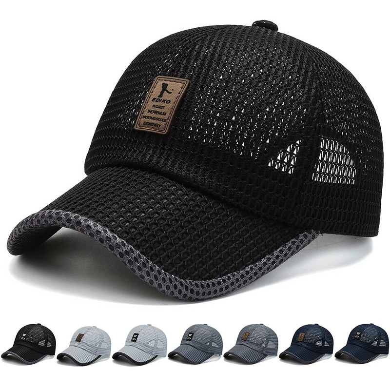 Aoteng Sommer-Outdoor-Freizeit-Sonnenschutz-Angelhut, Unisex-Atmungsaktive Mesh-Baseballkappe, Entenschnabelkappe_voghion.com