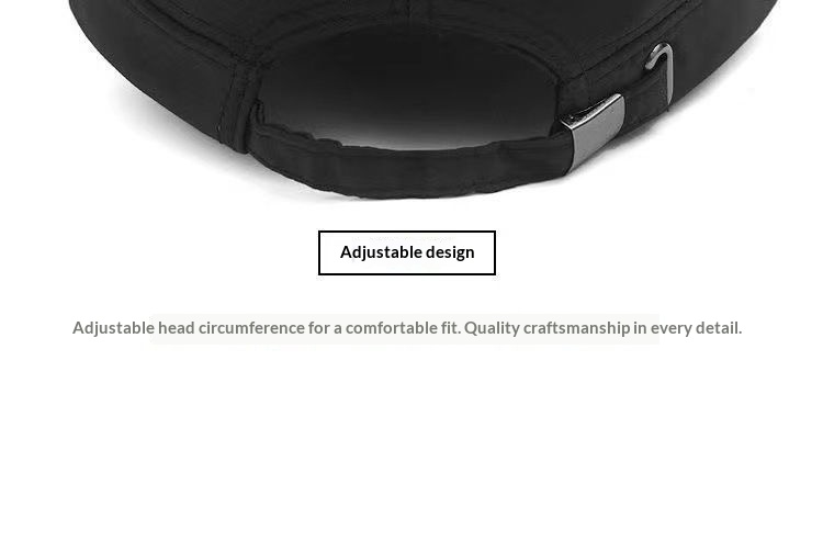 Cappello da baseball da uomo, casual, con parasole, a asciugatura rapida, con parte superiore piatta, per esterni, per mezza età, primavera ed estate_voghion.com