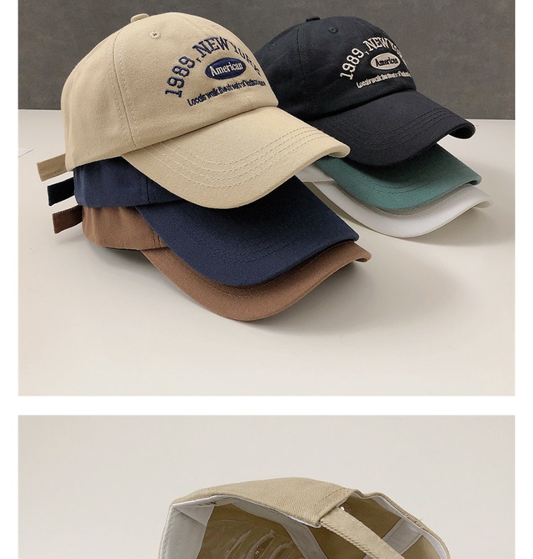 Koreansk retro baseballkeps för dam med broderi_voghion.com