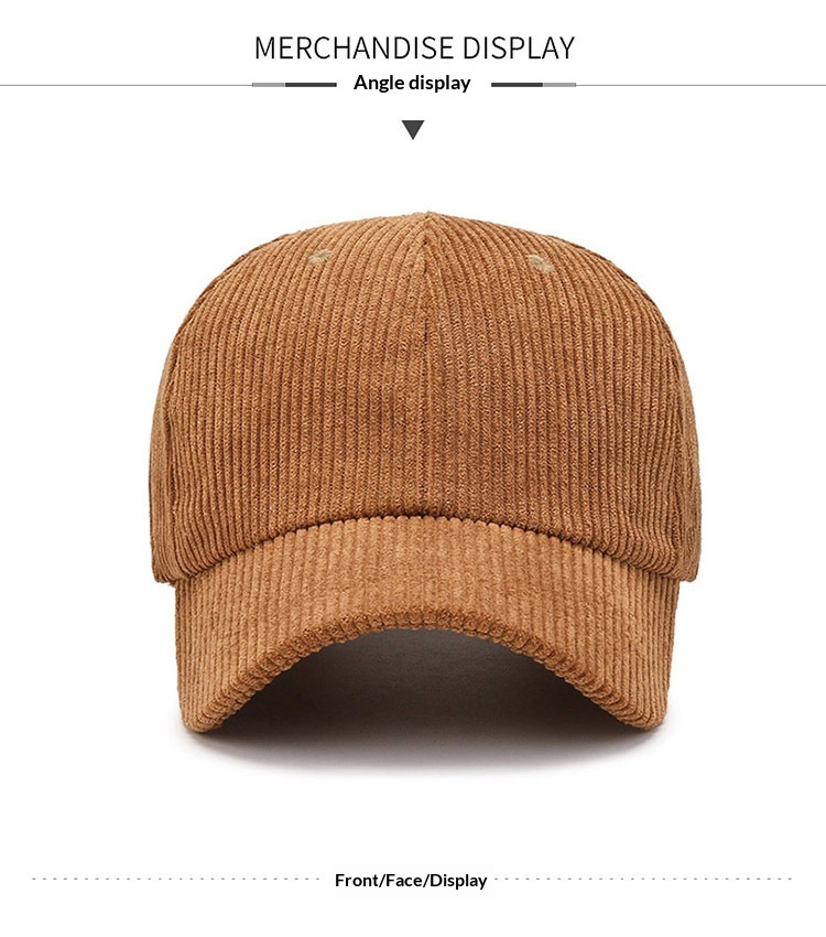 New Spring Autumn Version Baseball Cap Versatile Striped Corduroy Japanese And Korean Casual Internet Celebrity Sun Hat_voghion.com